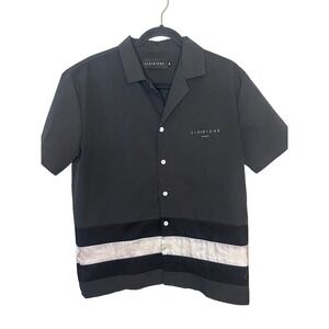 VIE RICHE Paris Self Made Mens Short Sleeve Button Down‎ Shirt Size Small